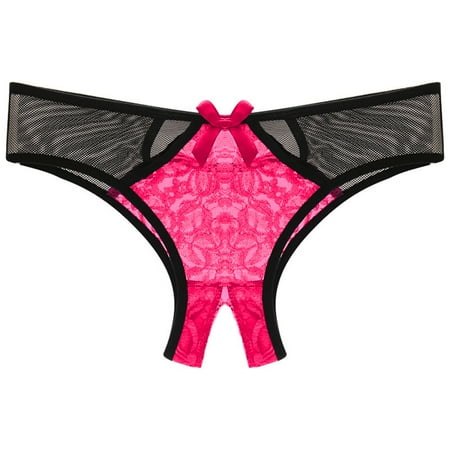 Lingerie For Women Naughty Play Low Open Waist Underpants Crotch Lace Panties Underwear Briefs Bodysuit Shapewear For Women