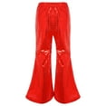 thumbnail image 5 of EnJoCho Kids Girls Sequin Dance Pants Shiny Wide Leg Bell Bottoms Trousers Jazz Hi𝗉 Ho𝗉 Street Performance Costume Party Bottoms, 5 of 7