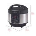 thumbnail image 2 of Starfrit Electric Pressure Cooker 8L (8,5Qt) Capacity, Steam Tray, Measuring Cup & Spatula, 11 Preset Cooking Functions, Black, 2 of 7