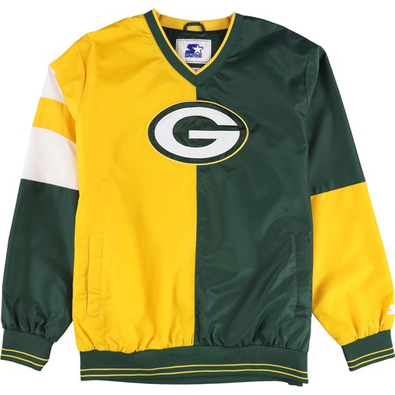 STARTER Mens Green Bay Packers Windbreaker Jacket pac L