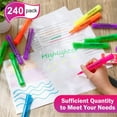 thumbnail image 2 of Teling 240 Pcs Highlighters Bulk Chisel Tip Tank Style Highlighters for School Classroom Assorted Color Fluorescent Pens for Office Shop, 2 of 7