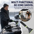 thumbnail image 4 of Oversized Ice Scrapers for Car Windshield, Snow Brush Scrapers Car Window Frost Removal with Foam Handle, Soft Blade for SUVs Trucks-Scratch（12.6 Inch,Green ）, 4 of 6