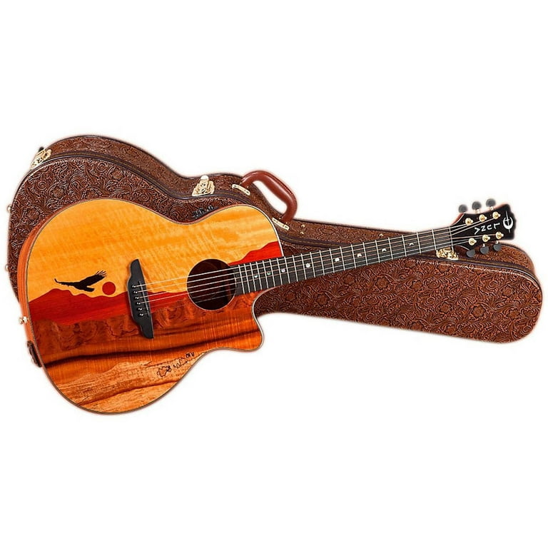 ギター LUNA GUITARS VISTA EAGLE VISTA EAGLE A/E WITH HARDSHELL CASE
