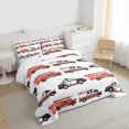 thumbnail image 3 of Homewish Fire Truck Boy 3 Pieces Queen Comforter Set,Car Theme Ultra Soft Bedding Sets,Firefighter Car Bedding Comforter Set,Breathable Home Decor,Reversible, 3 of 8