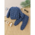 thumbnail image 2 of ZAXARRA Toddler Baby Boys Fall Pants Sets Long Sleeve Pattern Print Sweatshirt Tops and Drawstring Pants Sets, 2 of 7