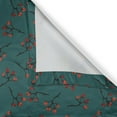thumbnail image 6 of Ambesonne Teal Grommet Curtain, Red Berry Christmas Rustic, 50" x 54", Teal Ruby Vermilion, 6 of 6