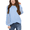 Light Blue, variant on Arshiner Girls Shirts Lace Raglan Long Sleeves Crewneck Casual Soft Kids Blouse Tee Tops