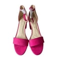 thumbnail image 3 of Sugar Womens Noelle Microsuede Ankle Open-Toe Heels, 3 of 5