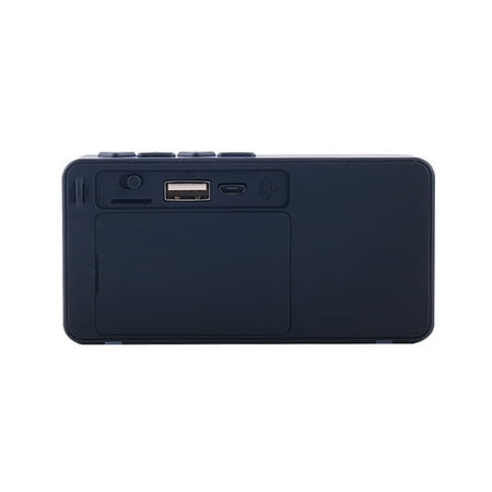 Black Mini Portable W ireless Speaker B luetooth Compatible FM Radio For iphone Cellphone T ablet