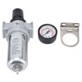 thumbnail image 2 of Compressed Air Filter Regulator Combo Pressure Gauge Kit Water Separator for CompressorSFR400, 2 of 8