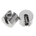 thumbnail image 1 of 2pcs Steel Wire Rope Fixation Clip Slotted Grub Steel Wire Rope Fittings Clip, 1 of 4