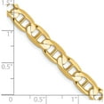 thumbnail image 5 of 14K Yellow Gold 6.25mm Concave Anchor Chain (18 X 6.25) Made In South Africa cca160-18, 5 of 5