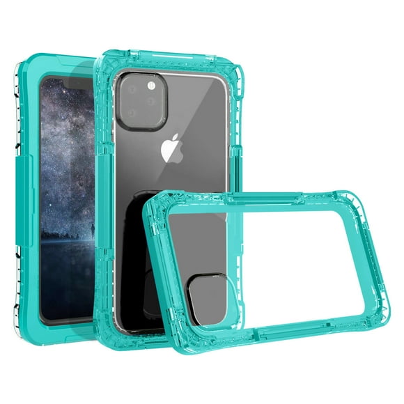 Mignova For iPhone 11 Pro Waterproof Clear Case,Rugged Bumper Full-Body Heavy Duty Protection Phone Case Clear Cover for Apple iPhone 11 Pro 5.8 inches 2019(Green)