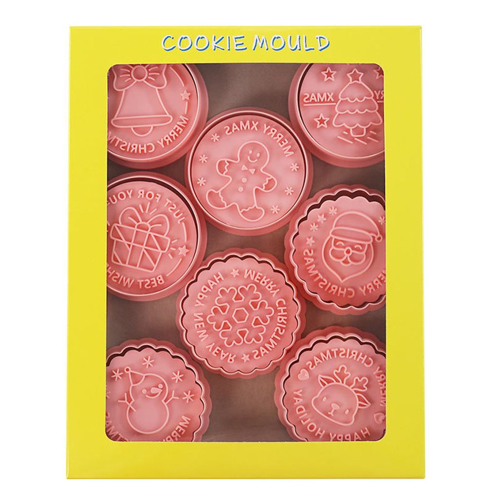 DIY Cute Pattern Elk Baking Tools Cookie Stamp Pressure Fondant Snowman