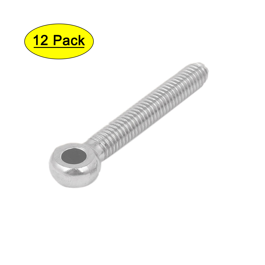 M6 x 40mm 304 Stainless Steel Machine Shoulder Lift Eye Bolt Rigging