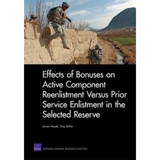 Effets des Primes sur le Réenrôlement de la Composante Active par Rapport à l'Enrôlement Antérieur dans la Réserve Sélectionnée