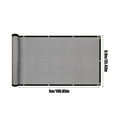 thumbnail image 2 of pitrice Filet d'Ombrage pour Balcon Écran d'Intimité de Balcon Couverture Clôture Pare-Vent Résistant aux Intempéries pour Extérieur Cour Arrière Patio Gris Pâle, 2 of 9