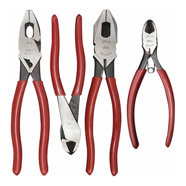 Juego De 4 Pinzas De Electricista Urrea CH126