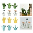 thumbnail image 2 of CIYISON Cactus Glass Vase Small Flower Vase Terrariums Flower Arrangement Flowerpots Livingooms, 2 of 20