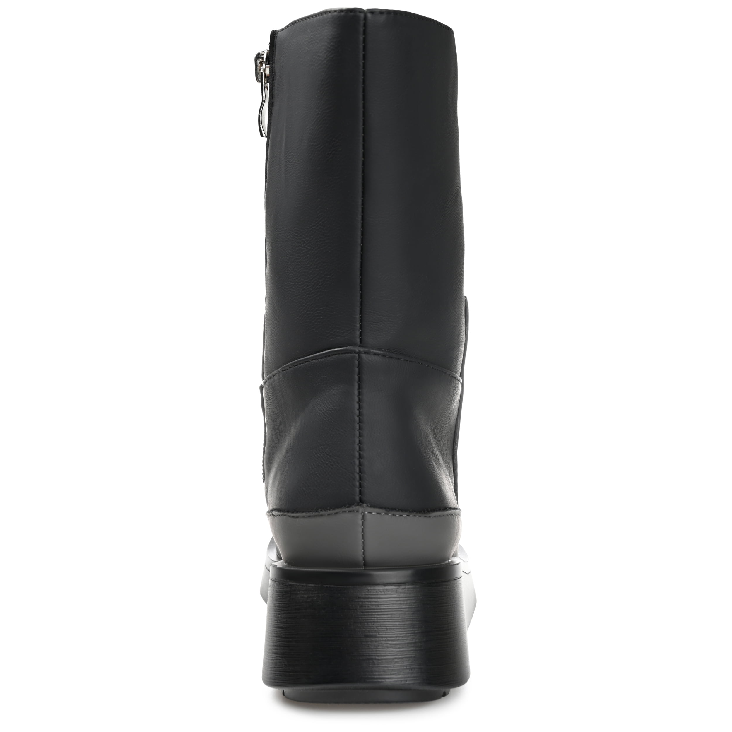 Journee Womens Cristen Inside Zip Platform Booties