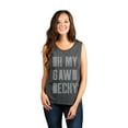 thumbnail image 2 of Oh My Gawd Becky Women's Fashion Sleeveless Muscle Workout Yoga Tank Top Charcoal Grey Medium, 2 of 3
