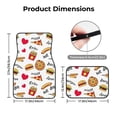 thumbnail image 5 of Yiaed Fast Food Print Carpet Floor Mats for Cars, Auto Accessories Front & Rear Car Floor Mats Car Floor Foot Mat Sets of 4 Pieces, 5 of 7
