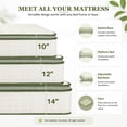 thumbnail image 5 of Beddle Hybrid Mattress, 12 Inch Queen Size Medium Firm Pocket Spring Mattress in a Box, Motion Isolation, Edge Support, Fiberglass-Free, CertiPUR-US Certified, 5 of 8