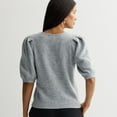 thumbnail image 2 of Women's Nine West V-Neck Puff Sleeve Top Color: Stella Peri Size: SMALL, 2 of 4