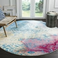 thumbnail image 2 of SAFAVIEH Watercolor Beatrice Abstract Colorful Rug, Light Blue/Light Yellow, 5'3" x 7'6", 2 of 9