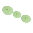 thumbnail image 2 of 3pcs Silicone Sealed Lid Pot Lids Different Sizes Bowl Cover Heat Resistant Microwave Sealed Lid Leakproof Lid Cover (Light Green), 2 of 6