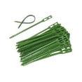 thumbnail image 2 of 50 bridas ajustables para plantas, flexibles, multiusos, resistentes, dentadas, para jardín, interior, exterior, oficina, jardín y hogar. 23 centímetros, 2 of 9