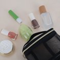 thumbnail image 4 of Ofertas Únicas 1 Pc Bolsa de Maquillaje de Malla Transparente para Viaje 3.94"x3.54" Nylon Negro, 4 of 6