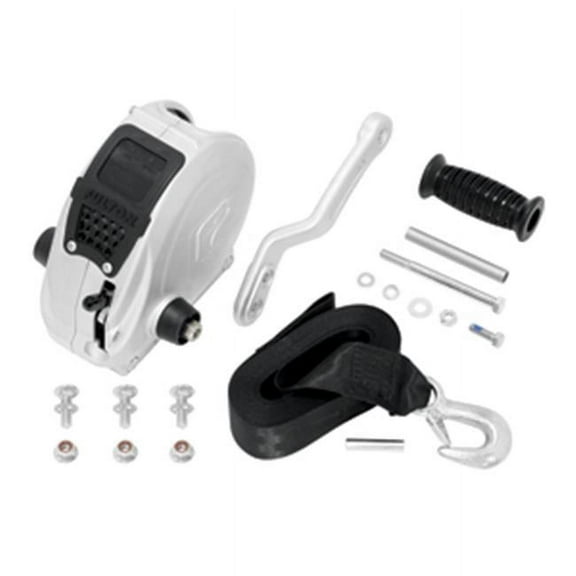 F2 Winch, 1600 Lbs. With Strap, 7.50 x 7.63 x 11.75 in.