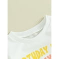 thumbnail image 5 of Cenuakty Toddler Boys Girls Birthday Sweatshirts Letter Print Long Sleeve Round Neck Tops Baby Clothes, 5 of 9