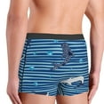 thumbnail image 5 of Disketp Sharks On White Blue Striped Men'S Boxer Briefs,Soft And Breathable Cotton Underwear With Comfortflex Waistband, 5 of 8