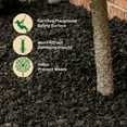GroundSmart Premium Black Nugget Rubber Mulch, 75 cu ft Super Sack for