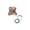 D002- Orange, variant on Cat Vest Harness Escape Proof, Kitten Harness and Leash Set, Reflective Walking Gear, Small Dogs Bunnies Ferrets, Orange Blue, 1 Set