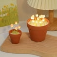thumbnail image 4 of Mini lámpara de mesa LED de tulipán DIY, lámpara de mesita de noche, simulación de ramo de flores, dormitorio, ambiente romántico, regalo de cumpleaños, decoración del hogar, 4 of 4