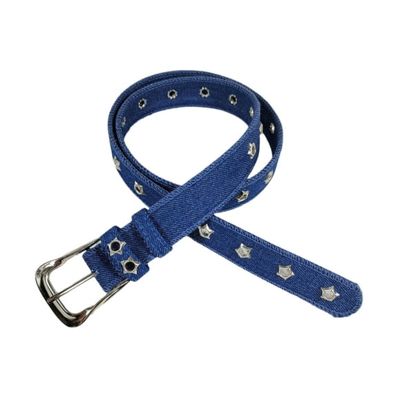 Women's Jeans Waist Belt with Metal Buckle for Music Festivals Street Show