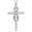 Infinity Cross, variant on Leander Moissanite Necklaces for Women,1CT/2CT Moissanite Heart Necklace, Christian Cross Necklace for Women Men,18K White Gold Plated Sterling Silver,Jewelry Gift for Her Birthday Anniversary