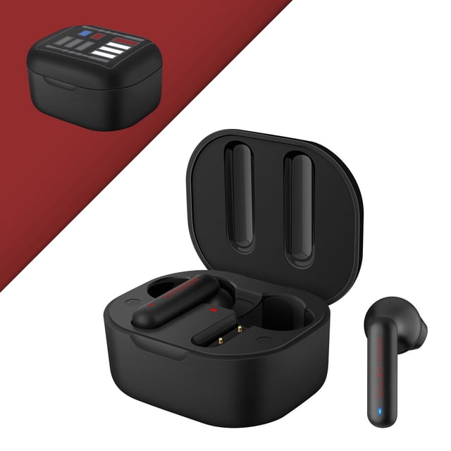 Audífonos Bluetooth Steren FreePods Touch True Wireless Star Wars modelo Vader negro