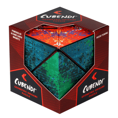 CUBENDI Geometric Origami Puzzle - Infinity Fidget Cube for Adults, Kids & Teens - by Fun in Motion Toys (Twist)