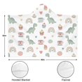 thumbnail image 3 of Wearable Blanket,White Cartoon Dinosaurs Sweets Rainbows Pattern Hooded Wearable Flannel Blanket for Adults & Teens,Winter Poncho Shawl Wrap Cape Cozy Anti-Pill,60"x80", 3 of 5