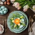 thumbnail image 4 of HongHeng 1Pc Easter Candle Rings Wreath Decor Spring Candle Rings Wreaths for Pillars 9.8" Easter Eggs Candle Holder Wreaths for Front Door Spring Holiday Home Table Centerpiece, 4 of 6