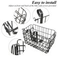thumbnail image 4 of Cesta delantera plegable para bicicleta de montaña de hierro negro fuerte bolsa de alambre colgante trasera plegable accesorio negro grueso fuerte 1300g Fugacal Otros, 4 of 5