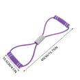 thumbnail image 3 of Resistance Band with Handles, Figure 8 Stretch Fitness Strap for Full-Body Workouts, Strength Training, Flexibility, Exercise Elastic Rope for Gym Home - Purple, 3 of 5