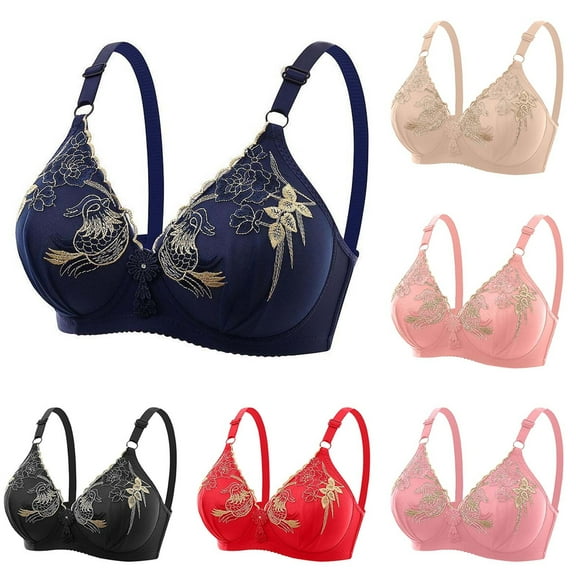 Sentmoon Comfortable Bras for Women High Impacts Sports Bras for Women Push Up No Underwires Adjustable Strap Thin Style Breathable Sleep Bralettes Comfy for Dating Beige 36/80