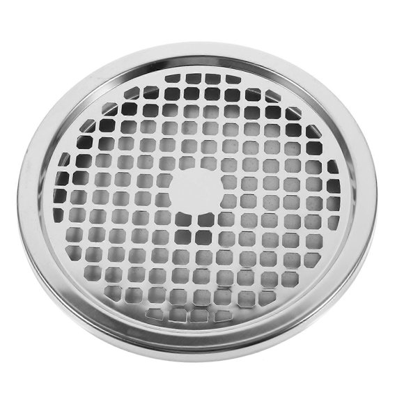 FRCOLOR 1 Set Outdoor Trash Can with Ashtray Lid Stainless Steel Garbage Barrel Grid Lid and Metal Ashtray