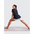 thumbnail image 3 of Remera CRZ YOGA Suave Holgada Cuello Redondo Azul Marino XL, 3 of 5