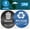 Blue, variant on Recycle Stickers for Trash Bins - 6"x6" Round Decals, 4 Pack Set - Recycling Sticker for Trash Can - UV-Resistant Waste Management for Indoor, Outdoor, Kitchen, Office, and Public Spaces